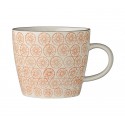 Bloomingville Kaffeetasse 'Carla' Blumenmuster orange