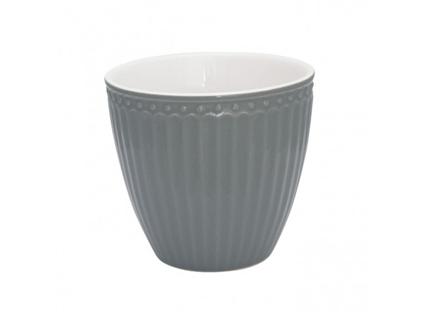 GreenGate Latte Cup Becher 'Alice' stone grey