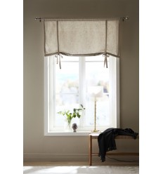 Svanefors Raffrollo Gardine 'Otila' beige, Baumwolle