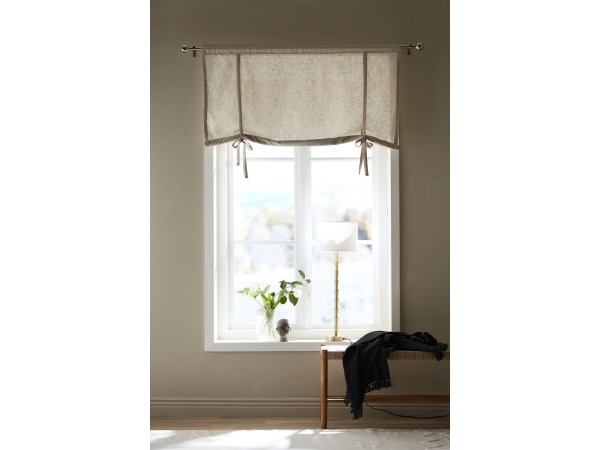 Svanefors Raffrollo Gardine 'Otila' beige, Baumwolle