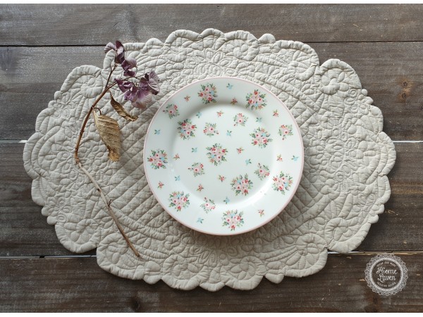 Platzset Tischset oval beige