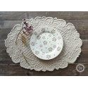 Platzset Tischset oval beige /B-Ware